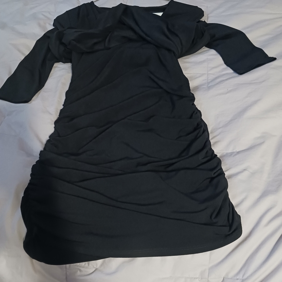 NWOT Black layered dress,size small - Picture 9 of 9